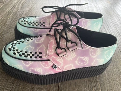 TUK Hello Kitty пастель по всему Ombre Creepers размер 10 платформа Funky - Изображение 1 из 4