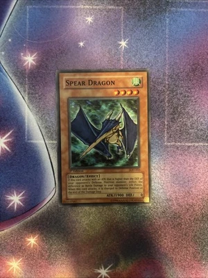 (60) Yugioh Spear Dragon LOD-035 Super Rare 1st Ed LP - Image 1 of 4