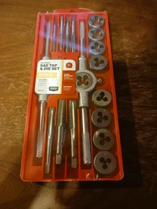 20 Piece SAE Tap and Die Set NEW Metal Working Plumber Pipes Farm Tools - Picture 1 of 6