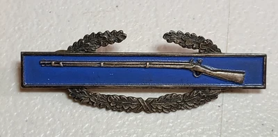 Стерлинговый боевой пехотный значок Второй мировой войны в коробке армия США - Изображение 1 из 4