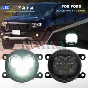White Three-Eye LED Pod Driving Lights Fog Lamp for 2005-2007 Ford Ranger 19-23 - Bild 1 von 15