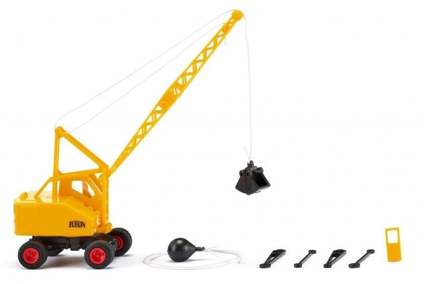 Wiking 066205 - 1 87 H0 - gru escavatore gommato Fuchs F301 "Zublin" giallo