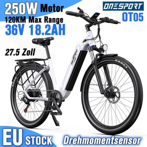 NEU ONESPORT OT05 250W Elektrofahrrad 36V18.2AH 27.5" E-Fahrrad CityBike 120KM - Bild 1 von 22