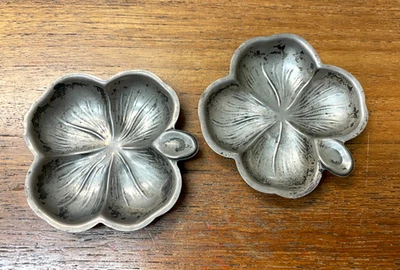 LENOX 纯银三叶草形状戒指盘 Bon Dish 盐酒窖两件套 — 第 1/4 张图片