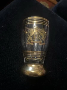 The Coronation of Queen Elizabeth II Shot 'Tot' Glass Commemorative 1953 Clear - Picture 1 of 8