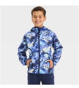 Boys/Unisex Size XL (14)Jacket/Windbreaker, Blue with Hood by All In Motion. - Picture 1 of 8
