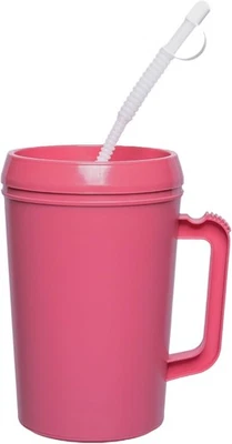 Vakly Insulated Hospital Carafe – 34 oz – Hot and Cold Refillable Water Pink  - Image 1 of 4