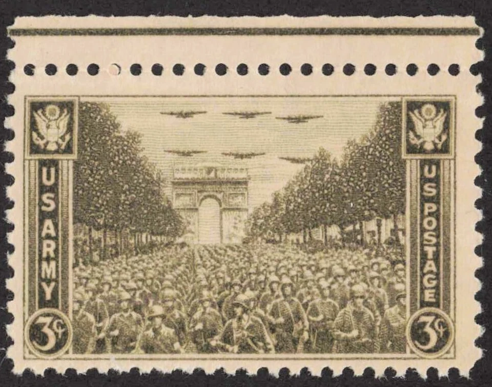 US #934 3¢ US Army in WW ll 1945 MH - Image 1 of 1