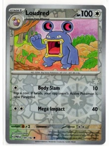Pokemon Paradox Rift Reverse Holo 149/182 Loudred - Picture 1 of 1