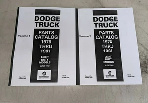 1978-1980 Dodge D300 Crew Cab Pickup Truck Parts Catalog Manual 1979 - Picture 1 of 1