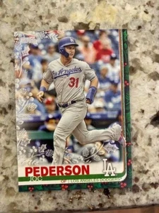 2019 TOPPS HOLIDAY METALLIC SNOWFLAKE CARD LA DODGERS JOC PEDERSON #HW25 - Picture 1 of 1