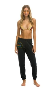 Pantalones deportivos Aviator Nation Signature Venice color carbón talla XS nuevos sin etiquetas - Imagen 1 de 13