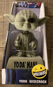 Star Wars Funko Wisecracks Yoda “Yoda’ Man” Bobble Head New in Box - Picture 1 of 4