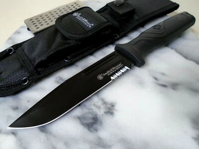 Smith & Wesson Search & Rescue Fixed Blade Bowie Knife 8Cr13MoV 1100071 11.25"  - Image 1 of 4