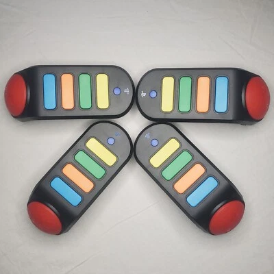 Set Of 4 REPLACEMENT Wireless BUZZ! Controller Sony Playstation PS2 & PS3 No USB - Bild 1 von 4