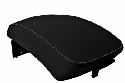 Cubierta de reposabrazos con tapa de consola central de cuero para Kia Sportage 2005-2010 puntada gris Foto 1 de 4