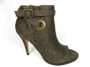 NEW! Michael Antonio Women's Louve-Rep Ankle Heels Bootie Size 8.0 M, Green Moss - Picture 1 of 12