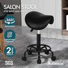 Alfordson Salon Stool Saddle Swivel Barber Hair Dress Leather Chair Sierra