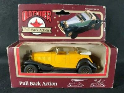 New Boxed Old Timer Die Cast Metal Car Pull Back Action Roadster Convertible  - Image 1 of 4