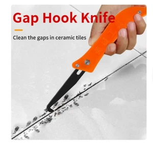 Tile Gap Repair Tool Hook Knife Professional Cleaning and Removal of Old Grout** - Picture 1 of 4
