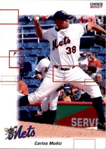 2007 Binghamton Mets Choice #14 Carlos Muniz Wilmington California Baseball Card