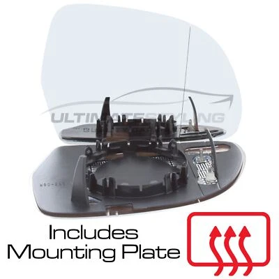 Wing Mirror Glass Audi Q3 8U 2011-2019 Heated Aspherical Drivers Side Right Hand - Image 1 of 4
