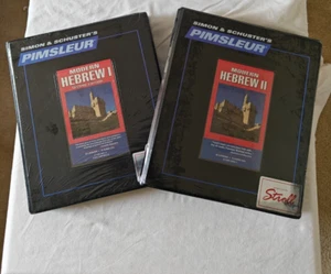 Simon & Schuster's PIMSLEUR MODERN HEBREW 1 AND HEBREW 2 32 DISCS IN TOTAL - Picture 1 of 5