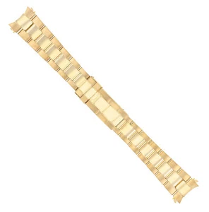 OYSTER WATCH BAND BRACELET SUBMARINER FOR 34MM ROLEX DATE 19MM ALL SOLID GOLD GP