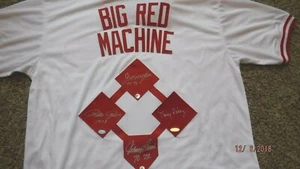 Big Red Machine Signed Jersey by Pete Rose, Bench, Perez,& Morgan -Tri Star Auth - Picture 1 of 7