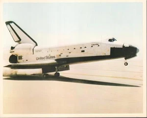 8 X 10" LITOGRAFÍA NASA TRANSBORDADOR ESPACIAL COLUMBIA RETORNO a DRYDEN EDWARDS AFB - Imagen 1 de 1