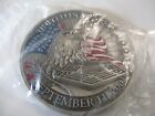 UNITED IN MEMORY September 11, 2001 Pewter Token 9/11 Coin w/ Eagle & U.S. Flag