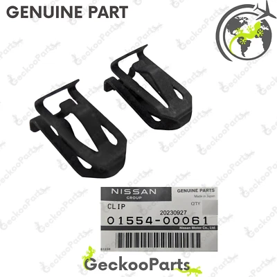 Juego de 2 clips de ajuste de pilar de parabrisas originales Nissan Infiniti OEM 01554-00061 Foto 1 de 4