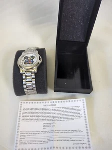 Vintage, Disney Channel - Mickey Mouse Quarzuhr, silberfarben mit Originalkarton - Bild 1 von 14