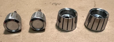 1961 1962 1963 Ford Thunderbird A/M Inner & Outer L & RH Radio Knobs Used OEM - Image 1 of 2