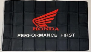 New 3X5ft Black HONDA MOTORCYCLE FLAG superior qlty fade resist US Seller - Picture 1 of 4