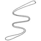 3Pcs Stainless Steel Beaded Necklace Titanium Dog Tag Chain  Jewelry Making