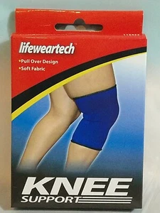 Nuevo Hombre Mujer LIFEWEARTECH Tela Elástica Suave Manga de Soporte para la Rodilla - Imagen 1 de 2
