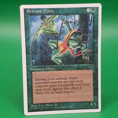 1995-Erhnam Djinn-Chronicles-Summon Djinn-Common-LP-MTG Card-English - Image 1 of 3