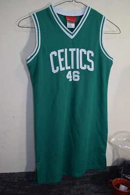 Camiseta deportiva de malla de baloncesto vintage Reebok cosida Boston CELTICS NIÑOS L 14 verde #46 Foto 1 de 4
