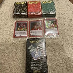 Juego completo de mazos de cartas de juego Metazoo Kickstarter USPCC WPT con cartas promocionales - Imagen 1 de 1