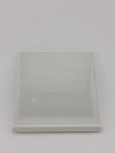Mosaic Vintage Ceramic Tile: Light Gray Cove Base 4.25" X 4.25" NOS - Picture 1 of 2