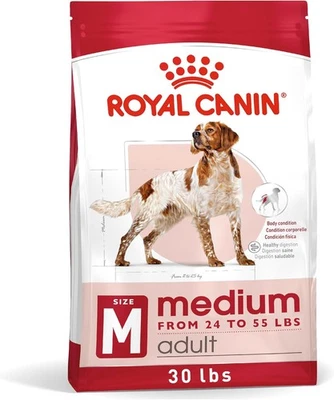 Royal Canin Size Health Nutrition Medium Breed Adult Dry Dog Food 30 Lb Bag
