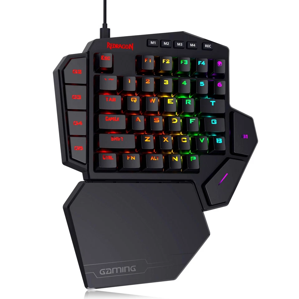 Redragon K585 PRO Wireless One-Handed Mechanical Keyboard, 42 Keys 3-Mode RGB 40 - Image 1 of 2