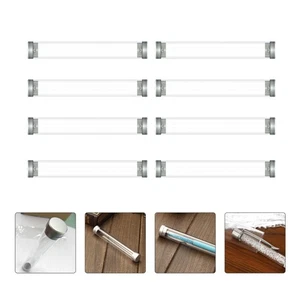 8Pcs Ballpoint Pen Tube Box Plastic Pencil Storage Case Cylindrical Pen Box - Picture 1 of 12