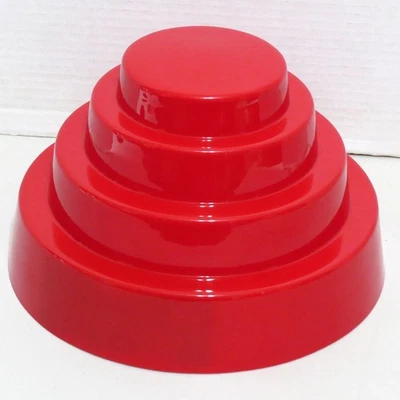 Devo Red Energy Power Dome Plastic Hat New Wave Whip It Good - Image 1 of 4
