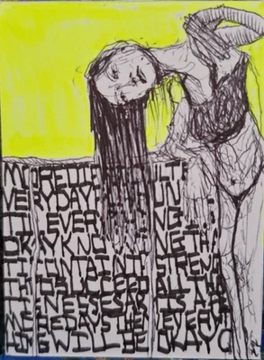 Fuerza para tener éxito ACEO ATC ROBLE ORIGINAL 3,5 x 2,5 pulgadas Foto 1 de 3