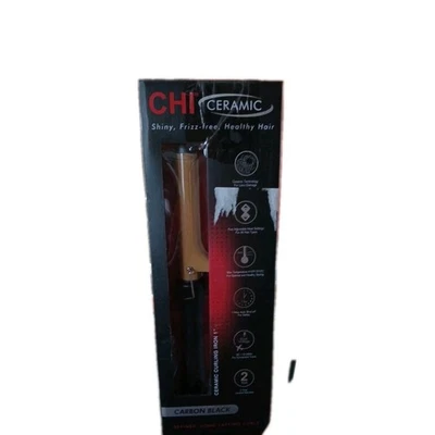 CHI Ceramic Tourmaline 1" Curling Iron Matte Black Brand Opened Box - Image 1 of 4