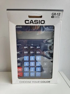 Calculadora Casio GR-12C-BU-W-EP - Imagen 1 de 3
