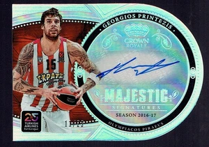 2024-25 Panini Crown Royale Euroliga Georgios Printezis Autógrafo Automático 11/25 - Imagen 1 de 2