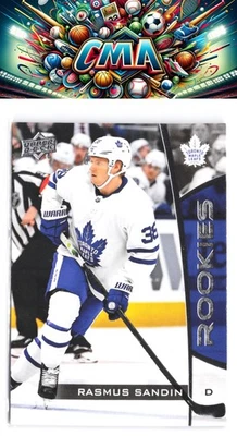 2019-20 Upper Deck NHL Rookie Box Set #21 Rasmus Sandin - Image 1 of 2